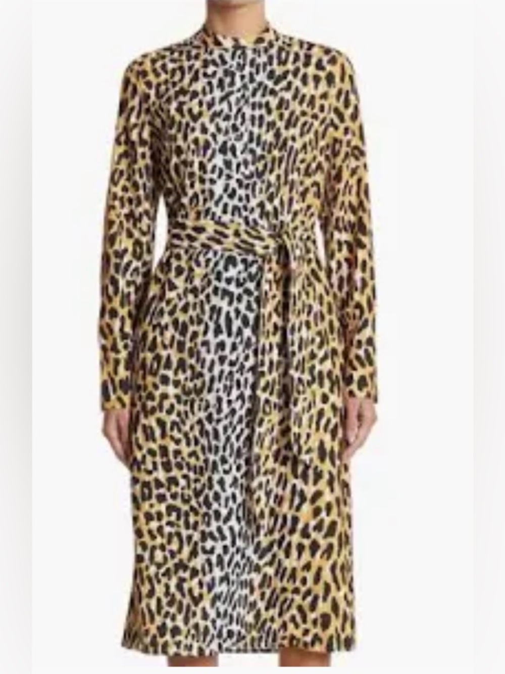 St. John Leopard Print Midi Dress size 12